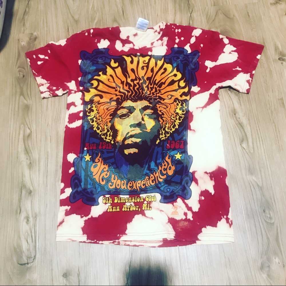 Vintage jimi tour T hand bleached